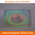 Kunden-Holographic ID Card Overlay Hologramm